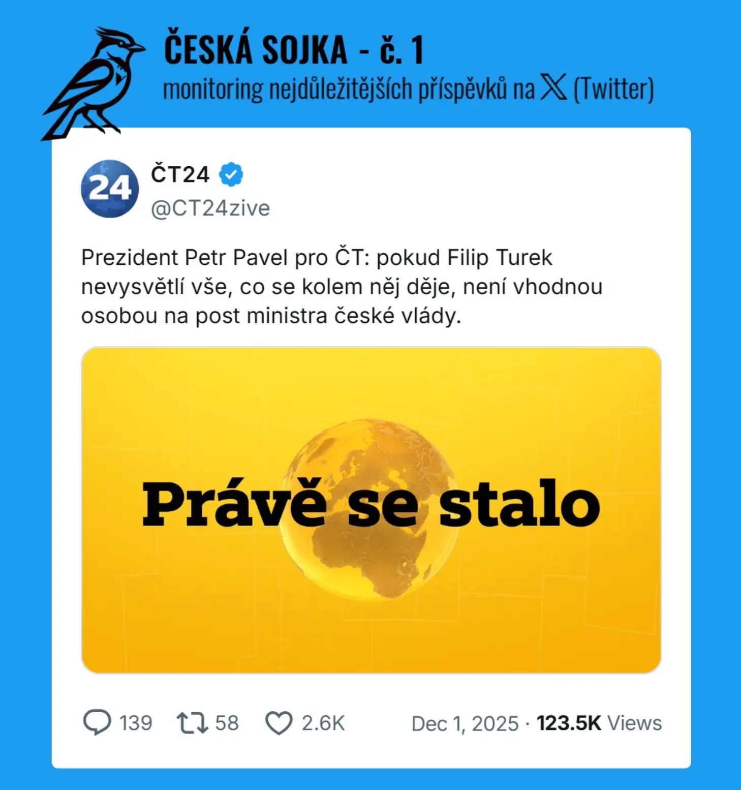 Tweet screenshot for Instagram